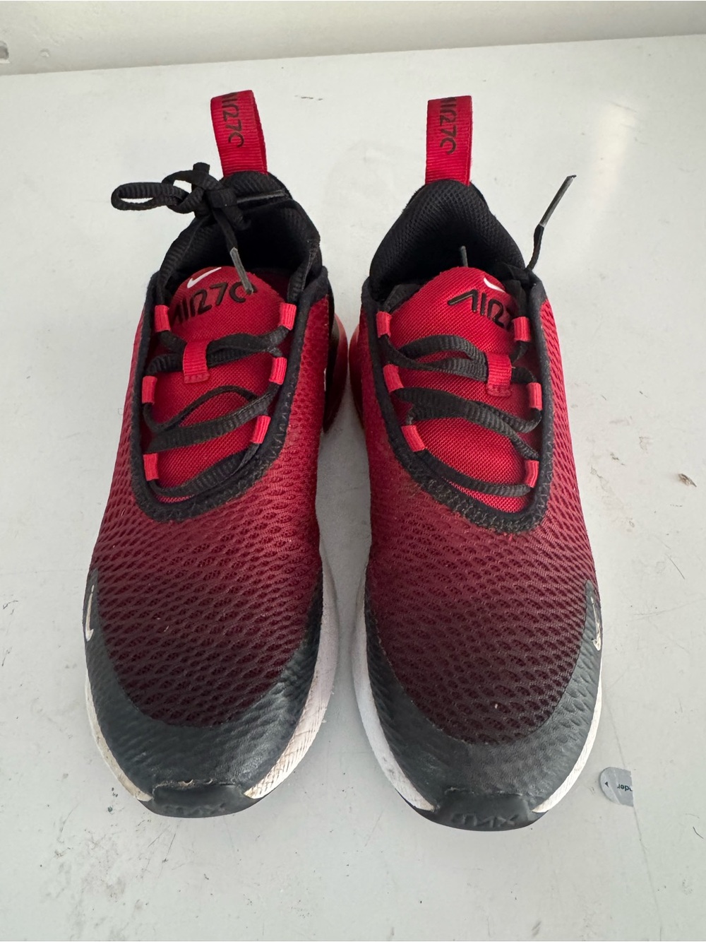Nike Kids' Air 270 Red and Black Sport Sneakers